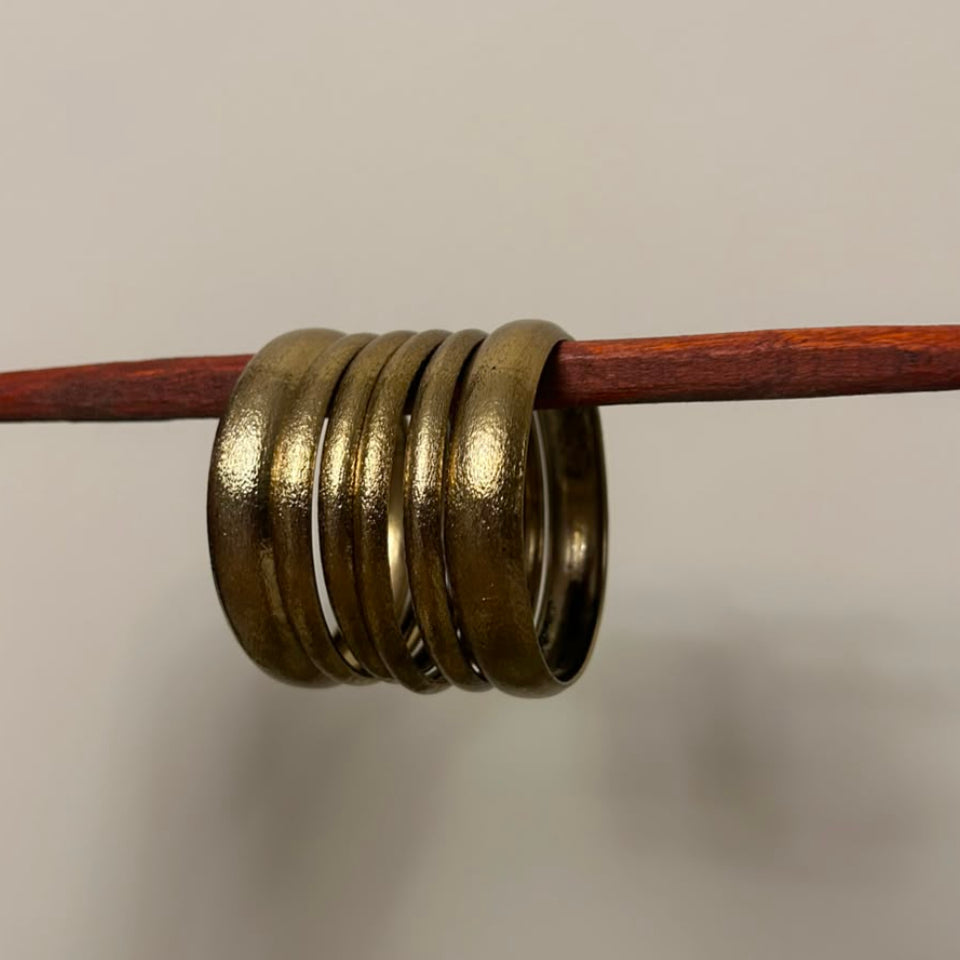 Gold Textured Bangles
