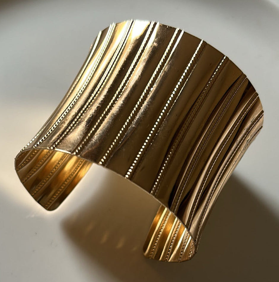 Golden chunky cuff