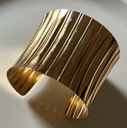 Golden chunky cuff